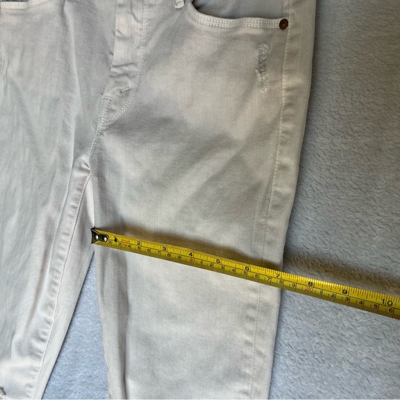 Mother Jeans Sz 25 The Looker Crop Sexy Just Walked Into Town Blush Denim White - Picture 7 of 16